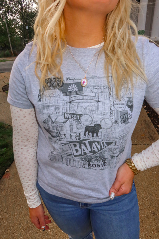 Batavia Landmark Cropped Tee