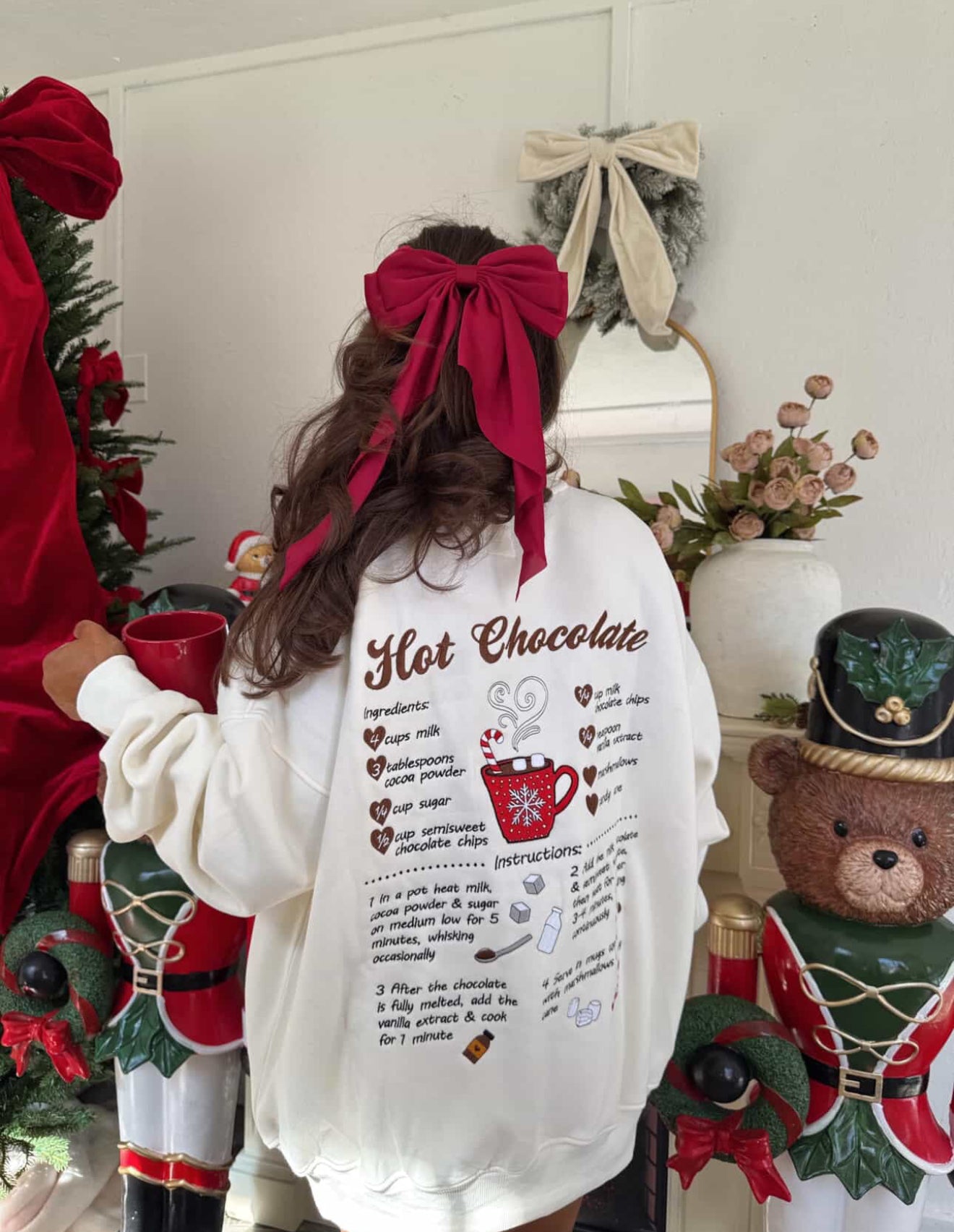 Hot Chocolate Embroider Sweatshirt