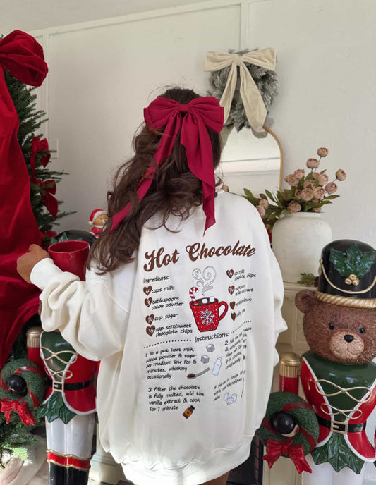 Hot Chocolate Embroider Sweatshirt