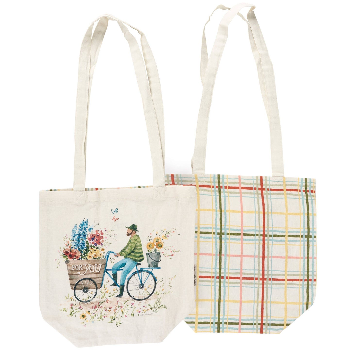 Flower Bicycle Tote