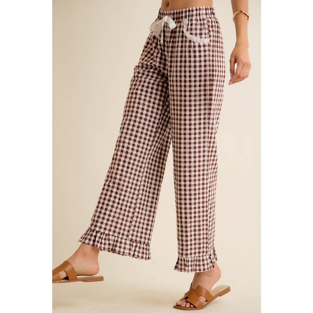 Brown Sugar Gingham Pants