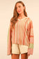 Multi Color Stripe Knit Sweater Hoodie
