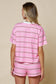 Sunset Blush Striped Tee