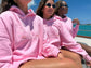 Lottie Pink Bikini Beaded Ocean Hoodie