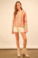 Multi Color Stripe Knit Sweater Hoodie