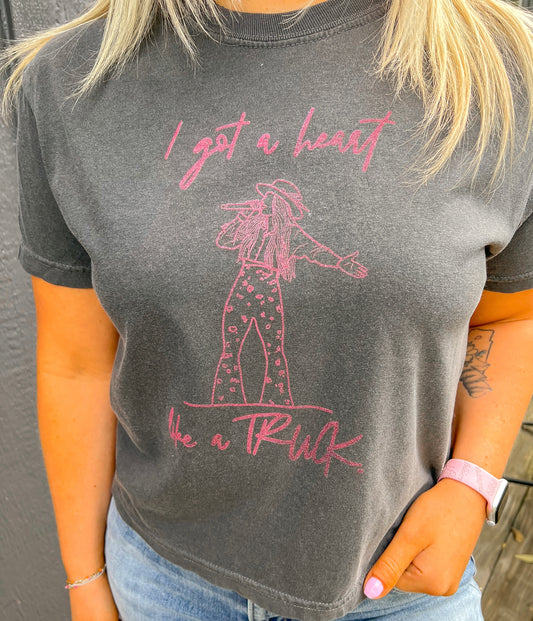 Heart like a truck tee