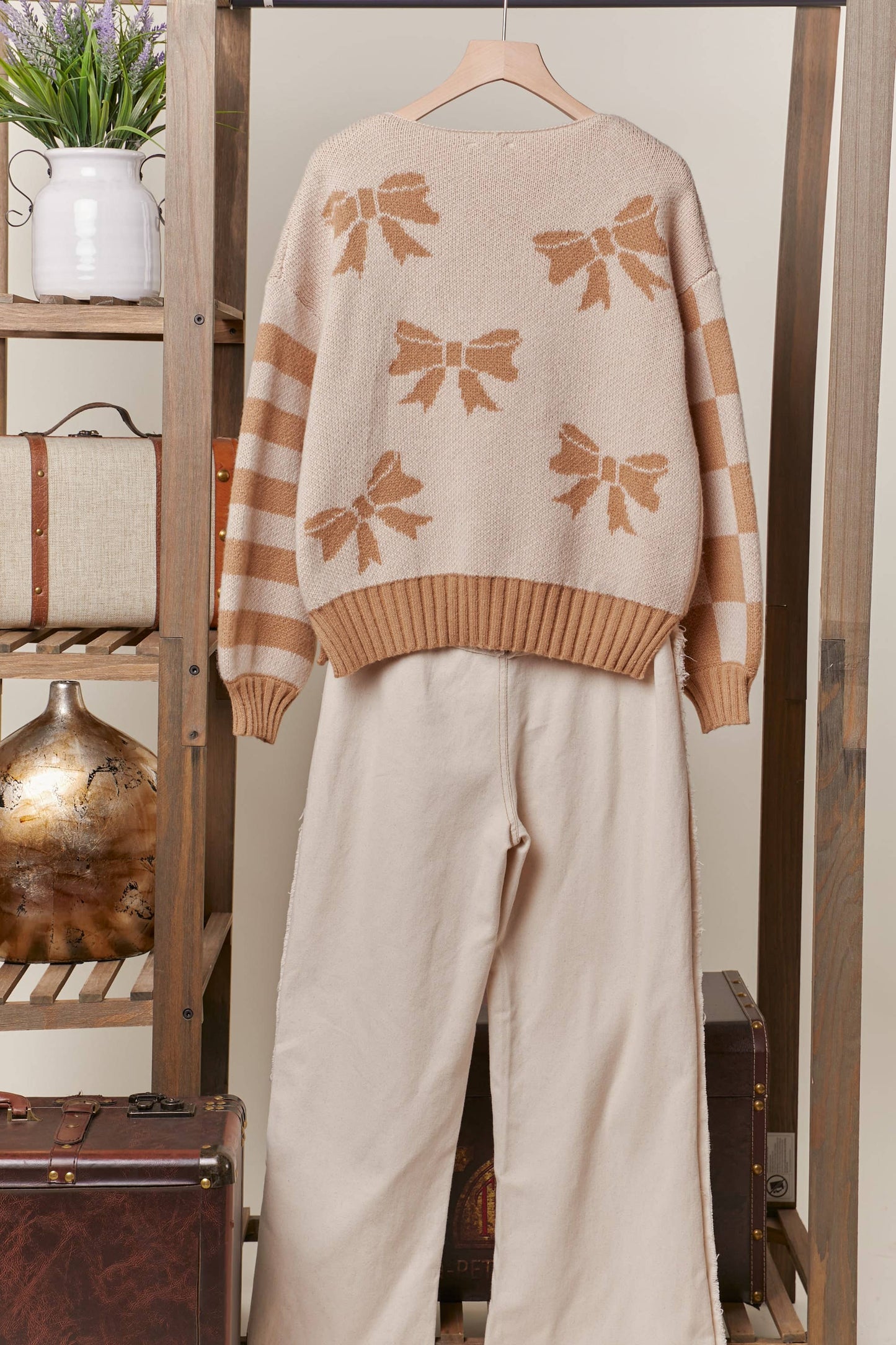 Cinnamon Ribbon Sweater