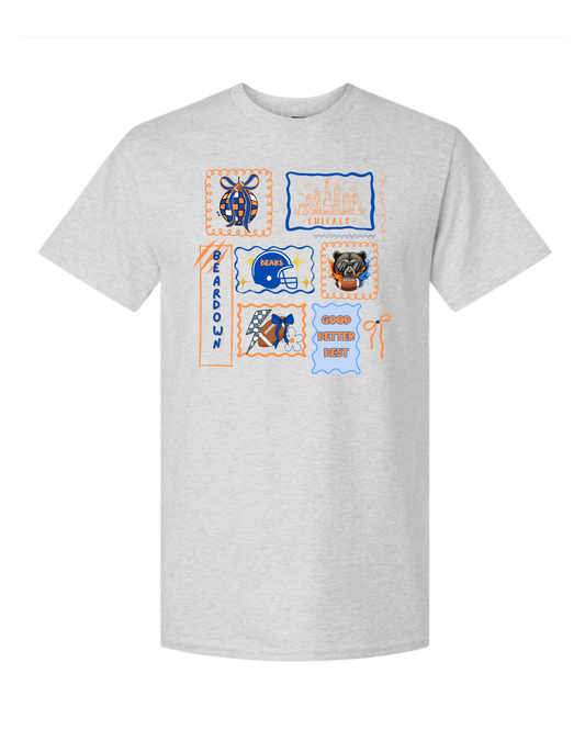 Chicago Bears Inspired Collage Crewneck/Tee