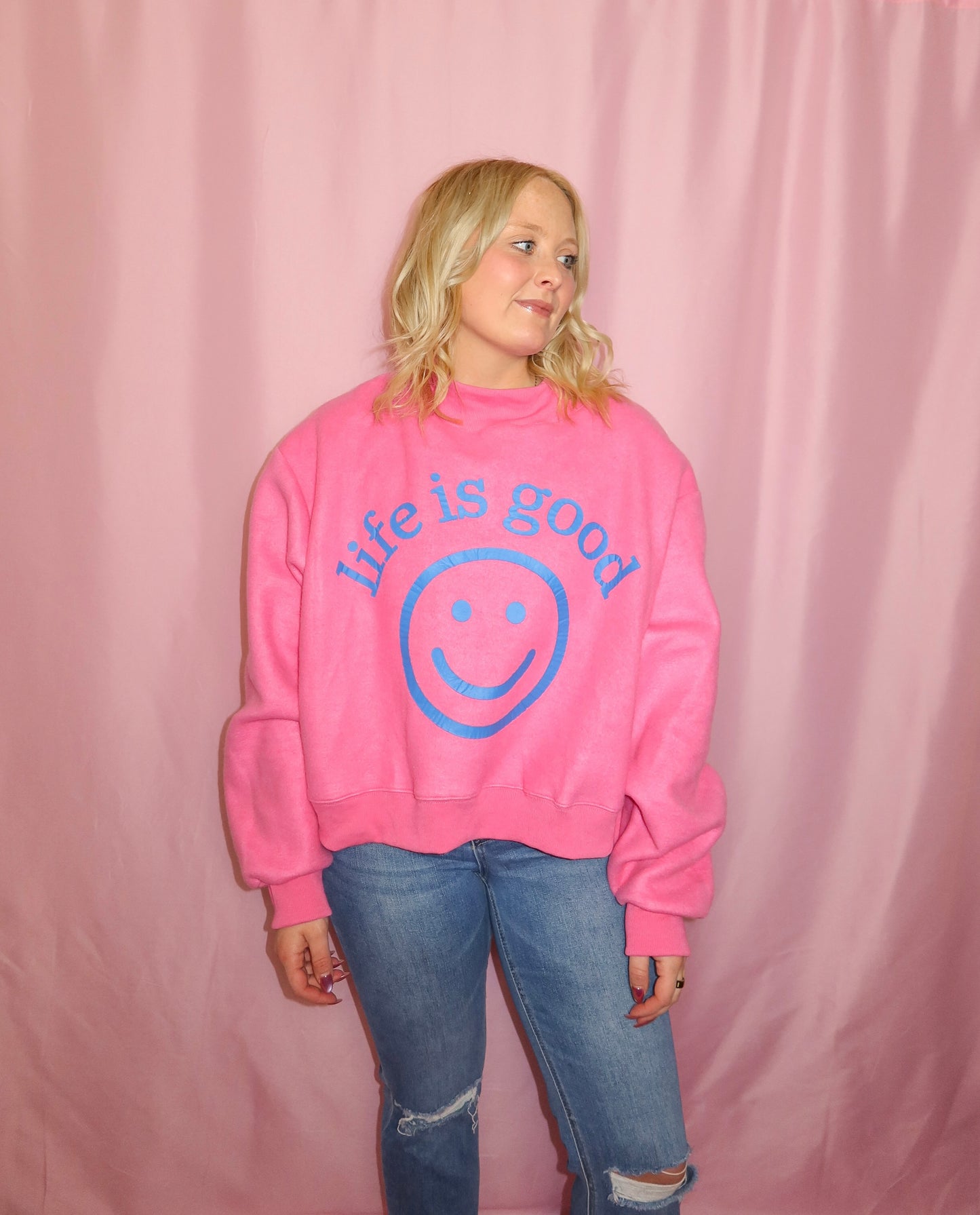 The Positivity Reversible Mock-Neck Sweatshirt