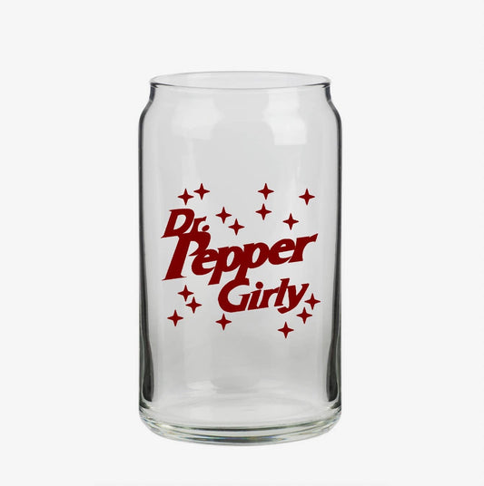 Dr. Pepper Girly Glass