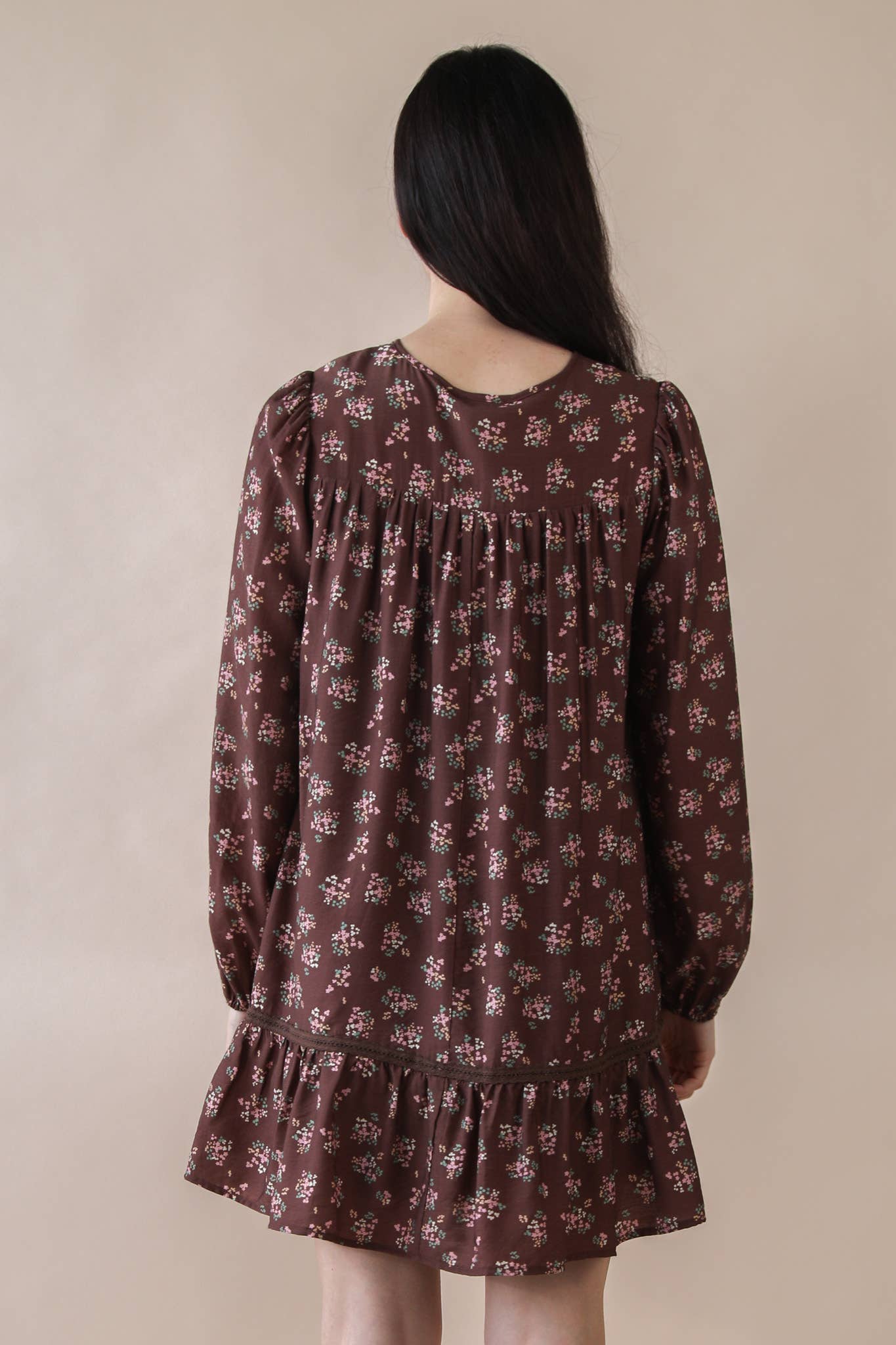 Thankful Floral Bow Dress