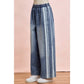 Washed Lace Denim Pants