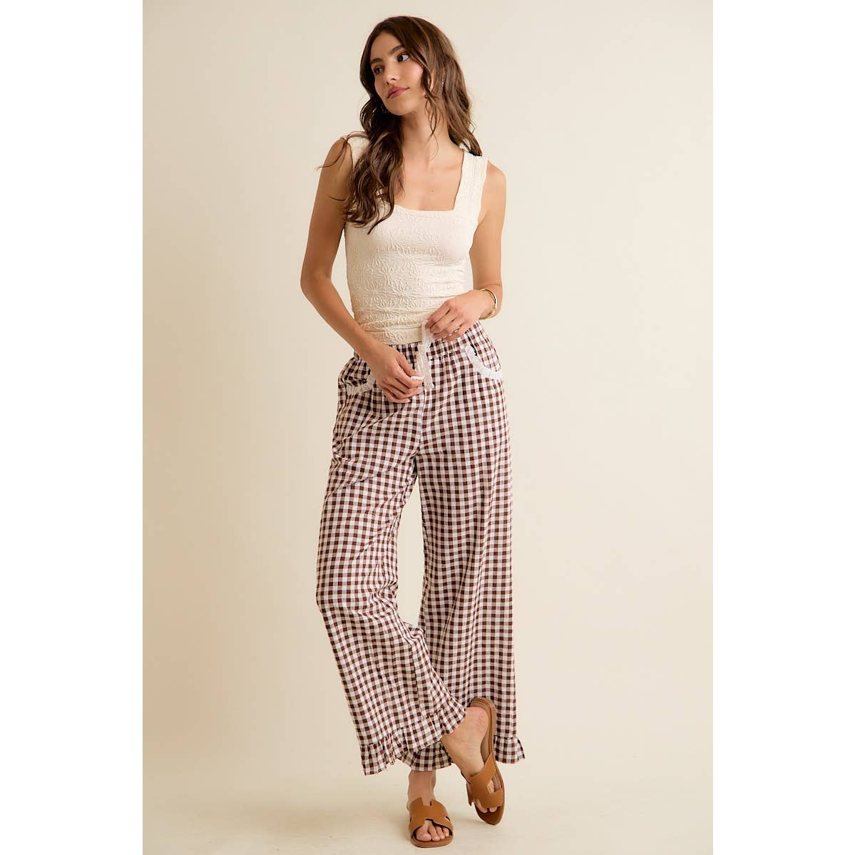 Brown Sugar Gingham Pants