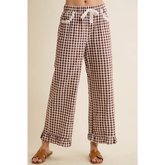Brown Sugar Gingham Pants