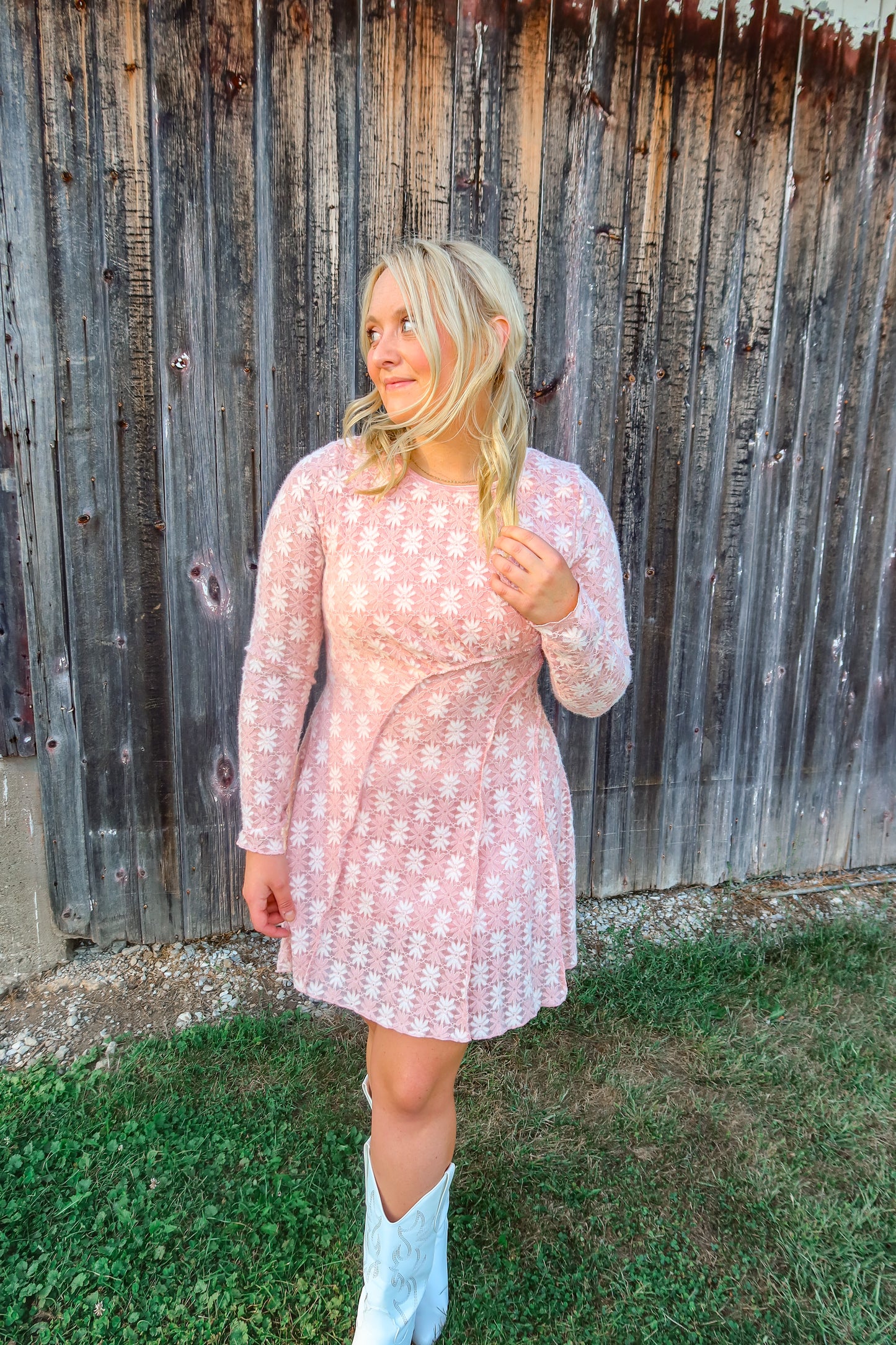 Alpine Blossom Long Sleeve Dress