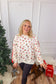 Christmas Keepsakes Ribbon Sleeve Sweatshirt