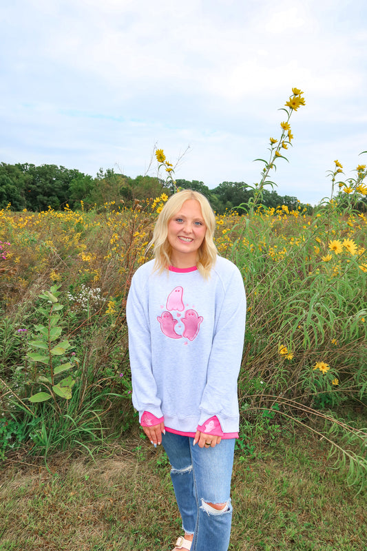 Pretty Little Ghosts Double Cuffs Sweatshirt