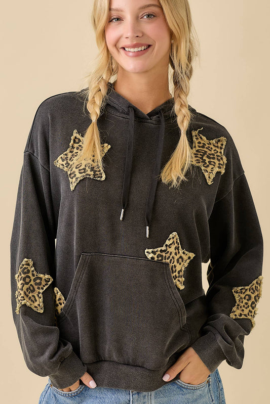 Mineral Wash Star Hoodie