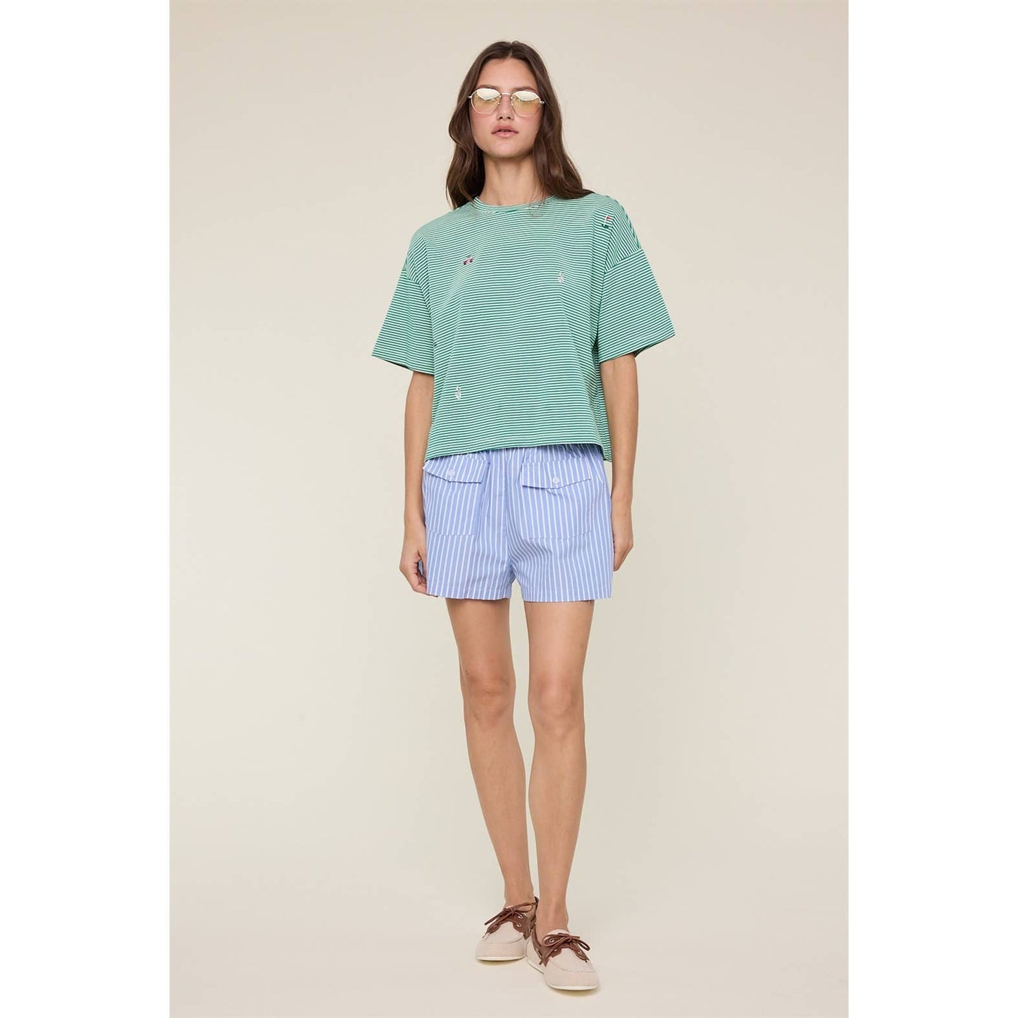 Golf Icons Striped Tee