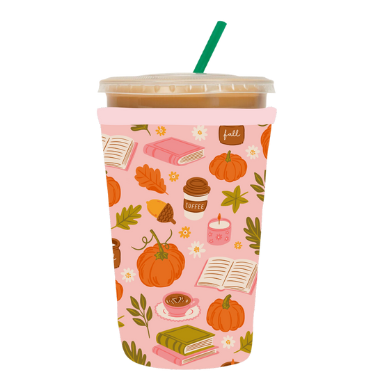 Books & Pumpkins Coffee Sleeve