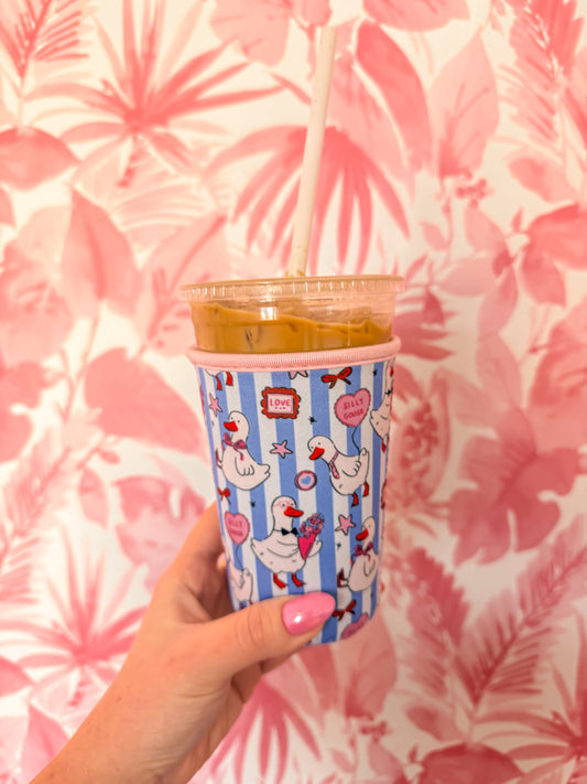 Silly Goose coffee coozie