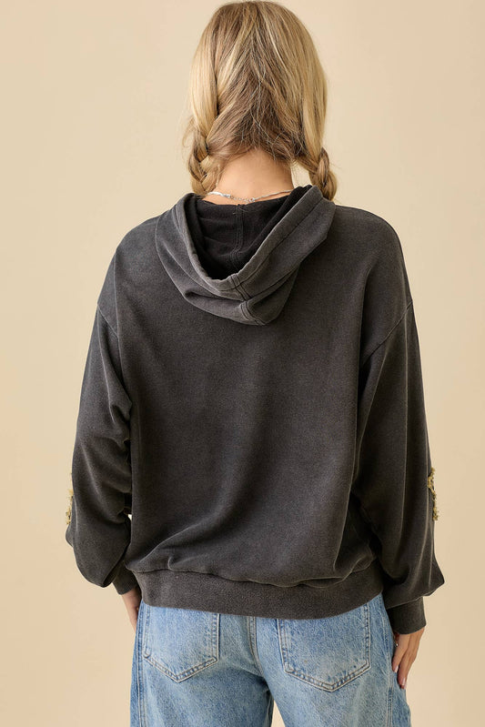 Mineral Wash Star Hoodie