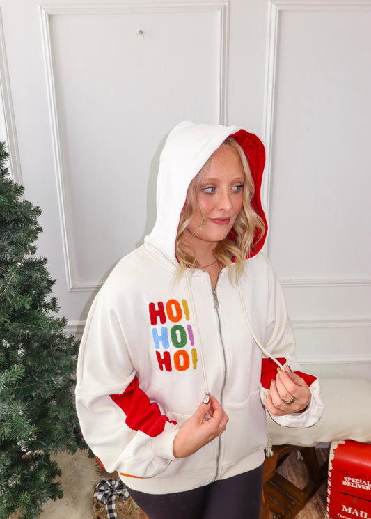 Merry & Bright Zip-Up Hoodie
