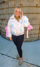 Load image into Gallery viewer, Frosted Rose Peak Puffer Jacket
