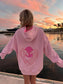 Ocean Heart Embroidered Oversized Hoodie