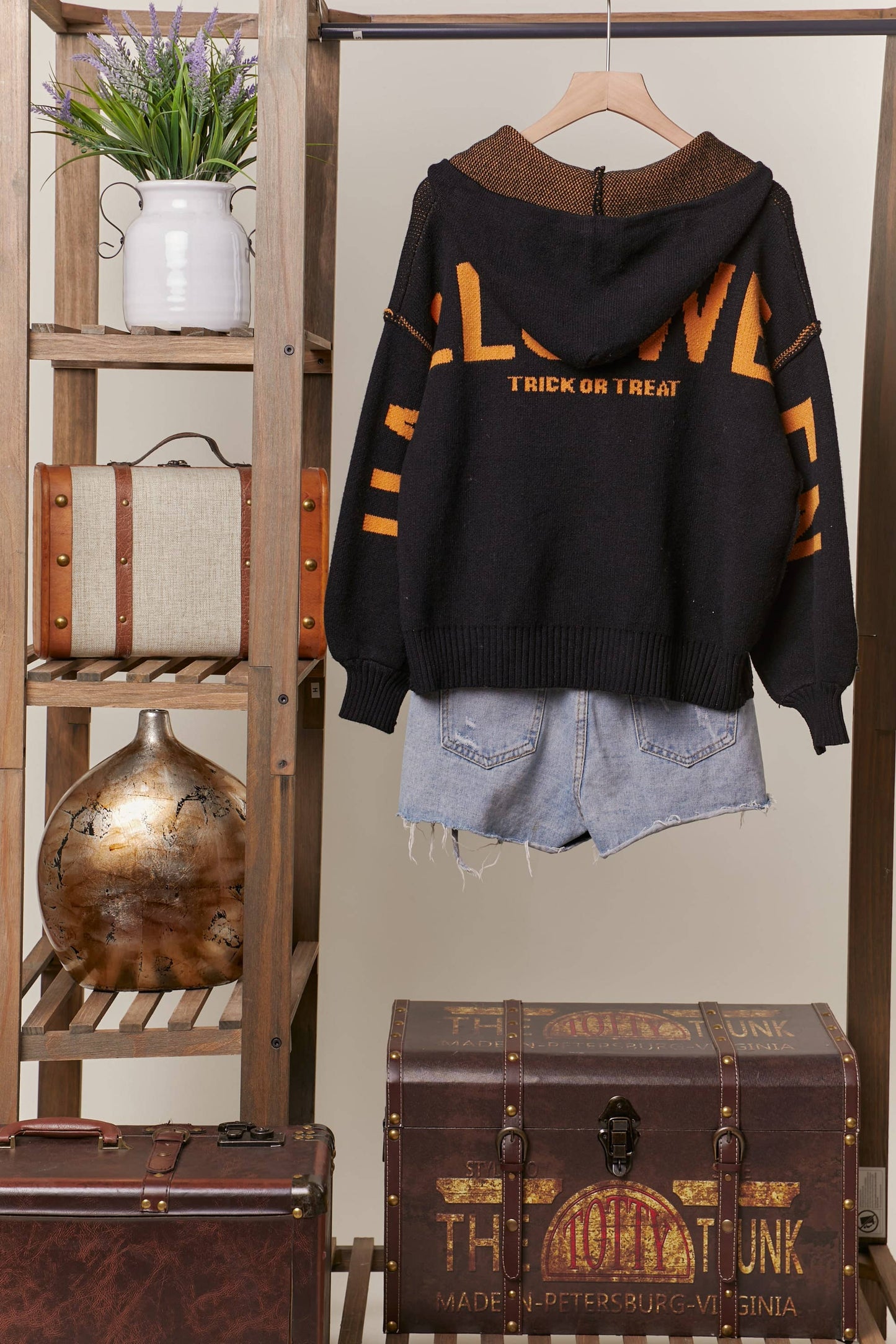 Hooded Halloween Sweater