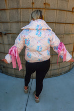 Load image into Gallery viewer, Frosted Rose Peak Puffer Jacket
