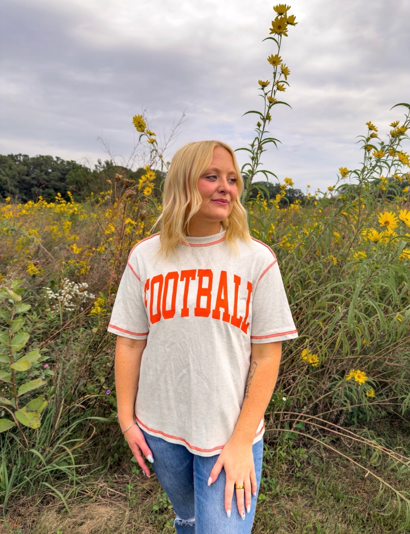 Football Gameday Double Sided Tee