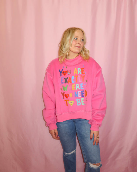 The Positivity Reversible Mock-Neck Sweatshirt
