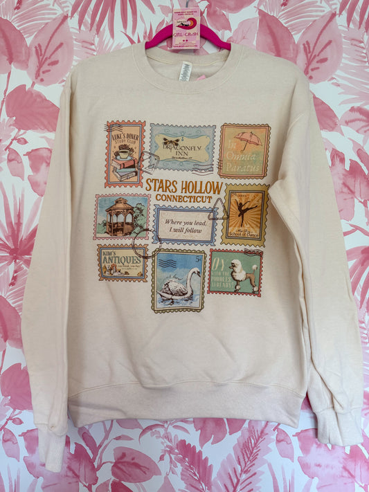 Gilmore Girls Stamps Crewneck