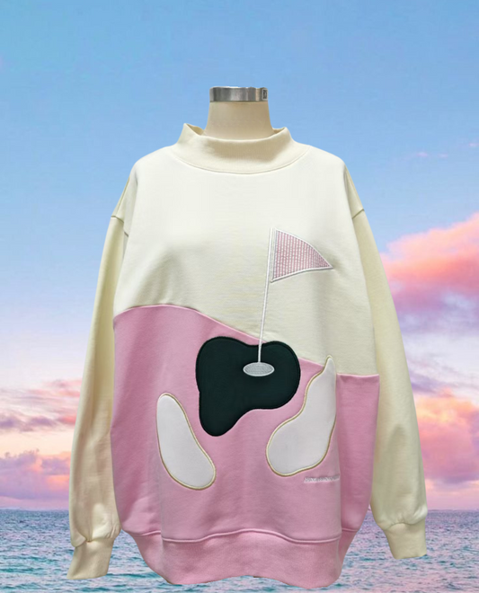 Golfing On The Green Mockneck Sweatshirt