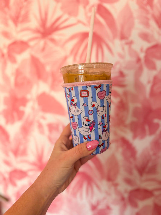 Silly Goose coffee coozie