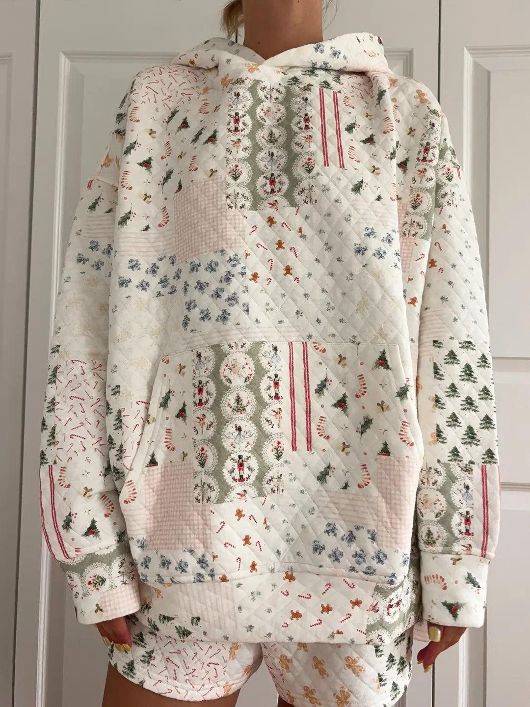 Christmas Quilted Hoodie