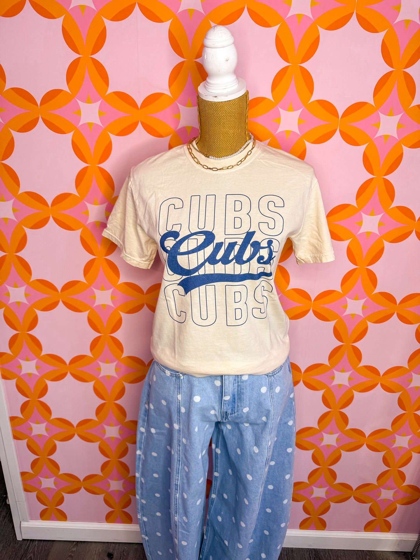 Cubs Script Tee