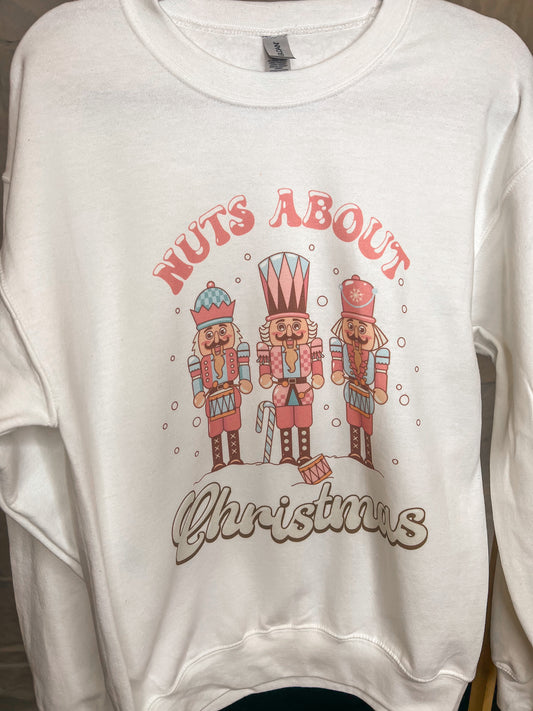 Nuts about Christmas Crewneck Sweatshirt