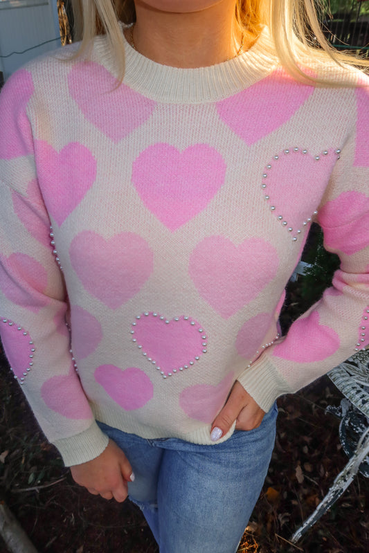 Sweetheart Pearl Sweater