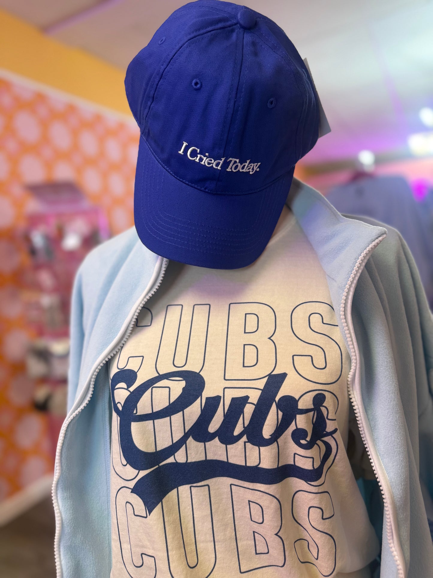 I cried today baseball hat