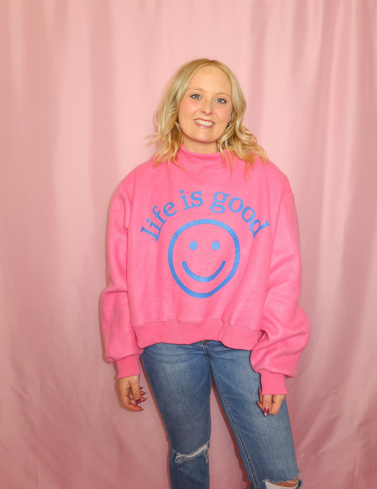 The Positivity Reversible Mock-Neck Sweatshirt