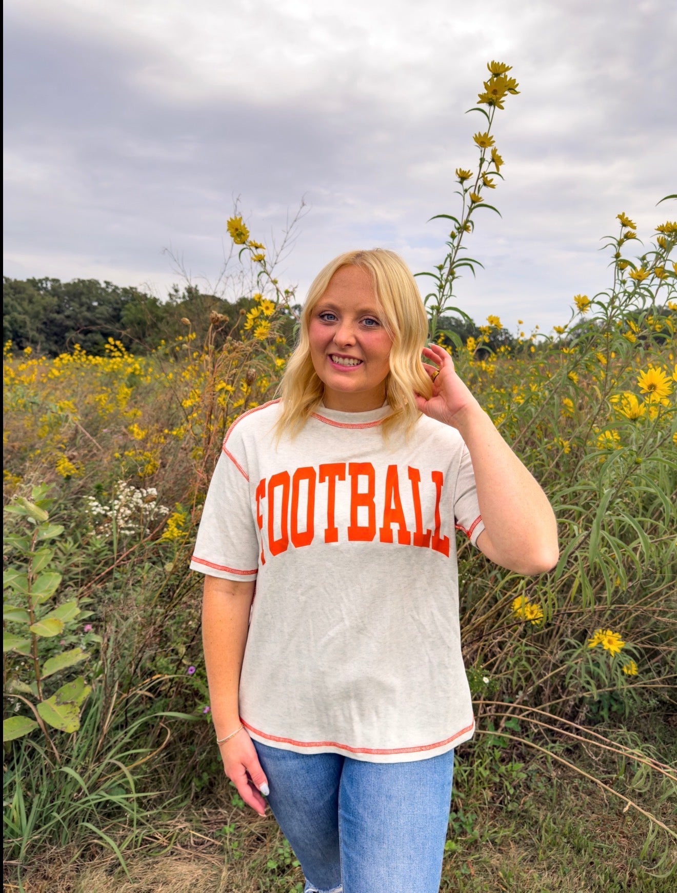 Football Gameday Double Sided Tee