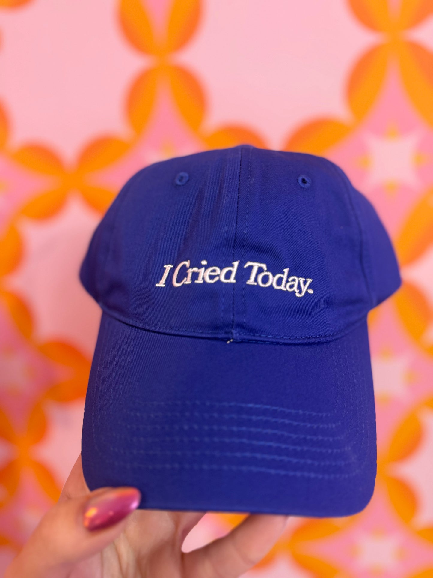 I cried today baseball hat