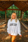 Game Day Football Bows Oversized Sweatshirt