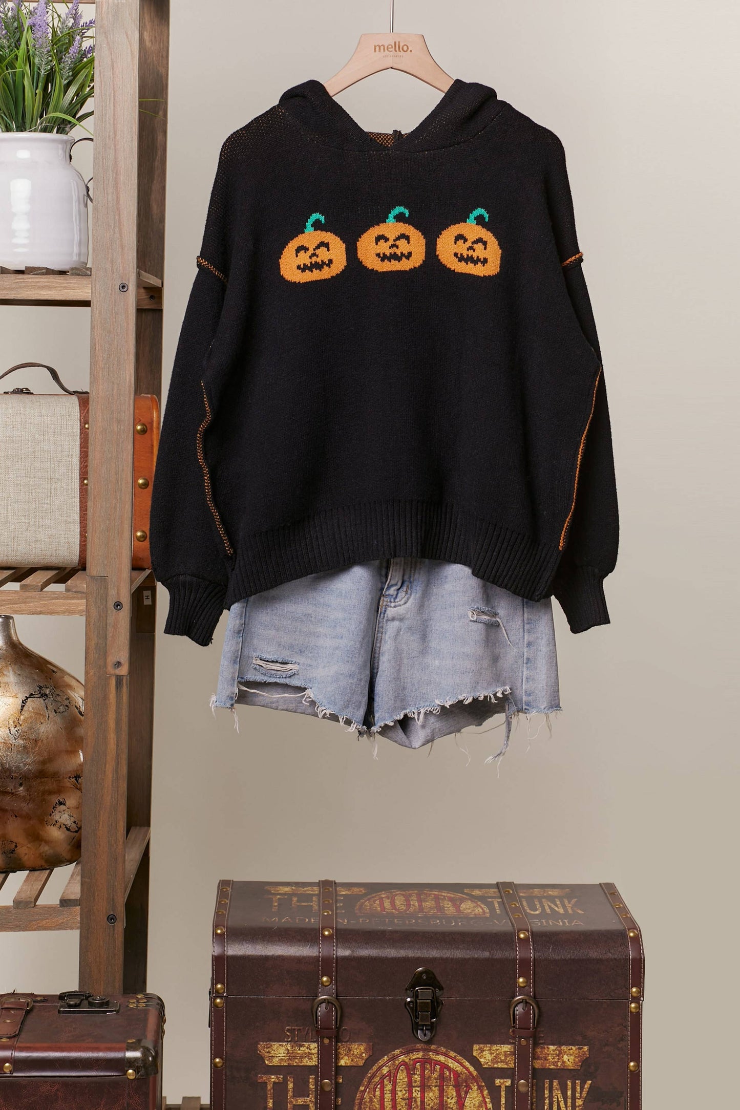 Hooded Halloween Sweater