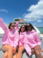 Lottie Pink Bikini Beaded Ocean Hoodie