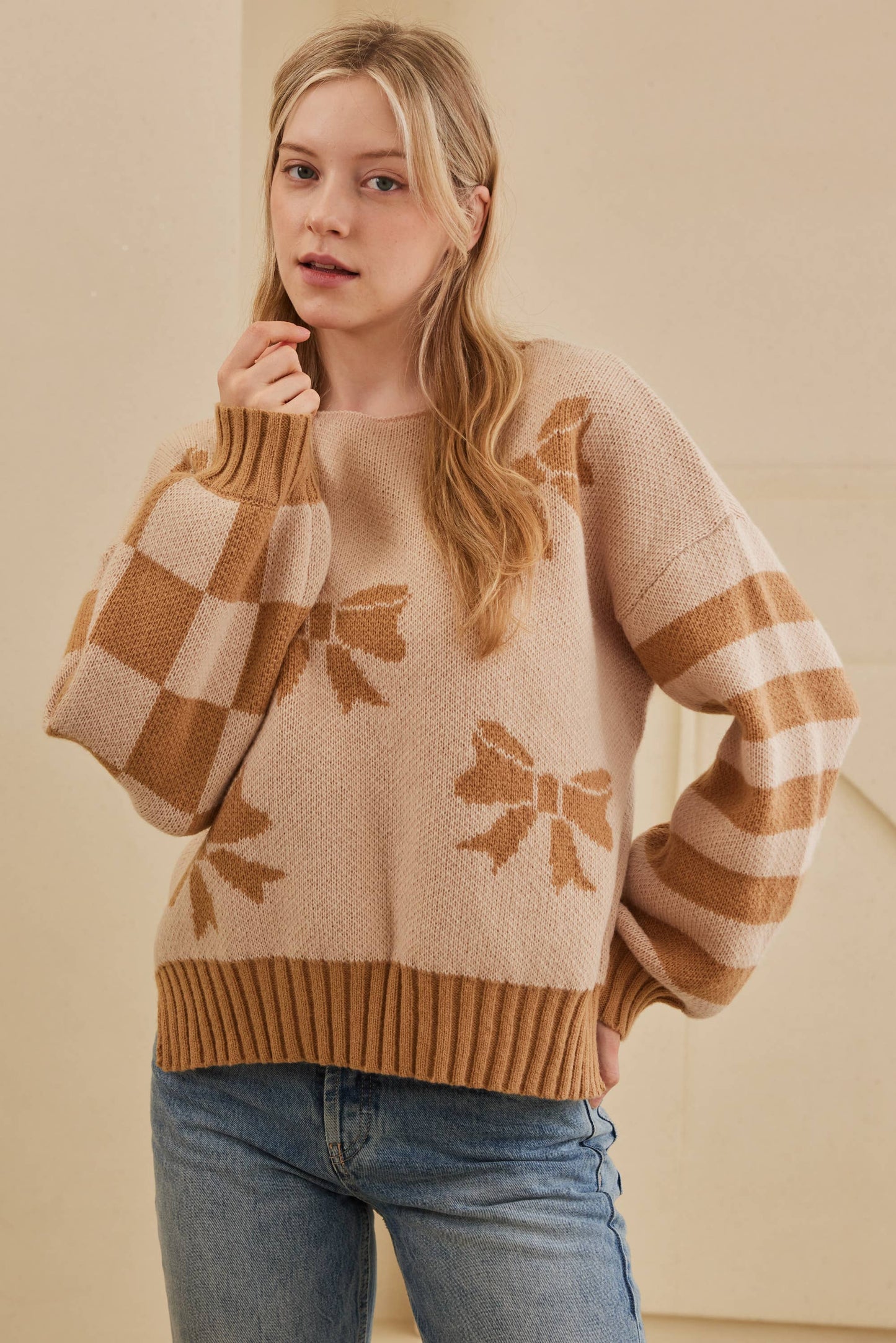 Cinnamon Ribbon Sweater