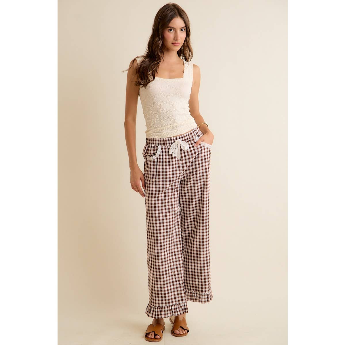 Brown Sugar Gingham Pants