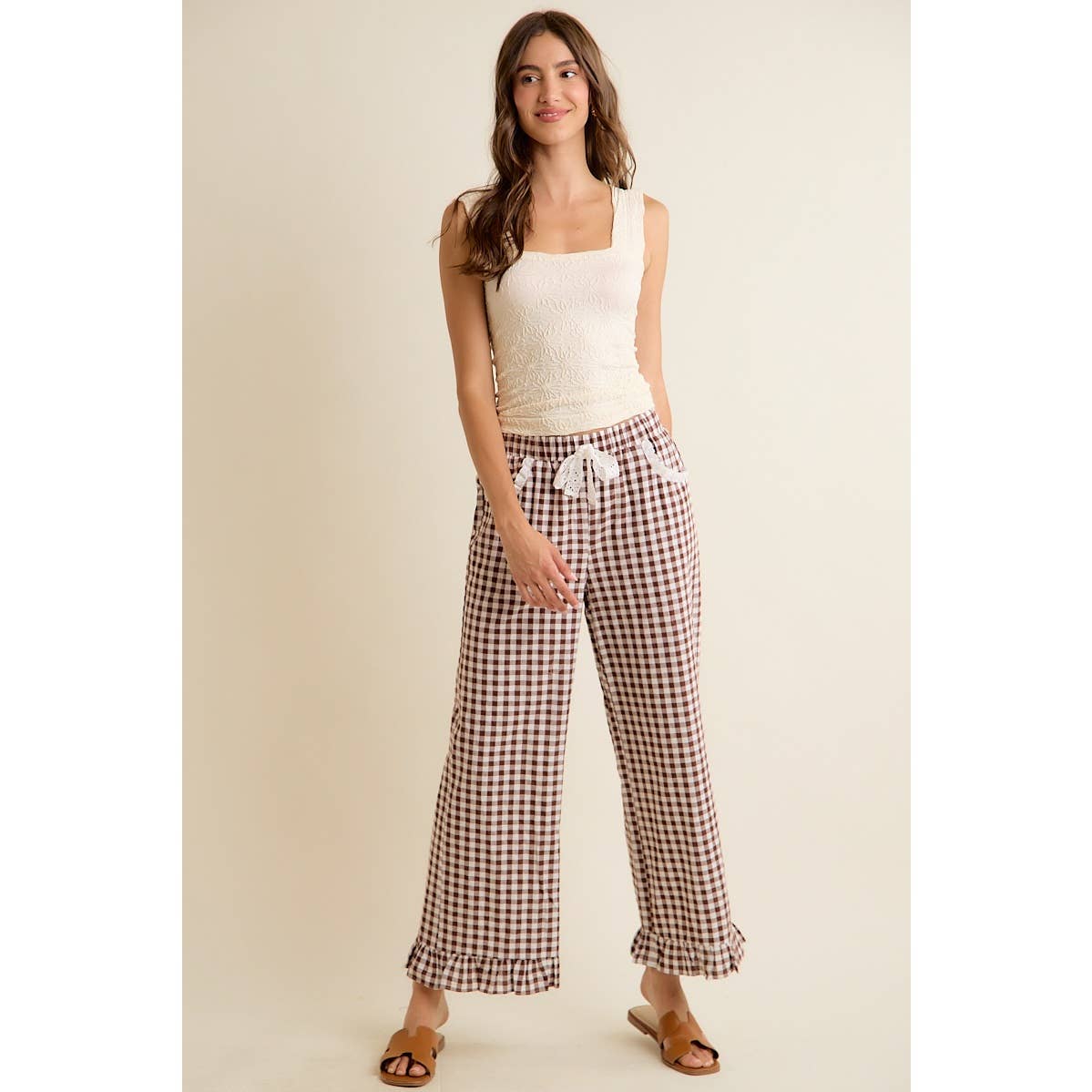 Brown Sugar Gingham Pants